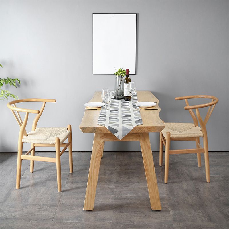 1/2/3 PCS Pine Modern Dining Ensemble avec une table de table de table rectangle