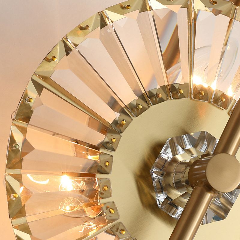 Modern Style Wall Lamp Metal 1 Light Sconces in Gold for Bedroom