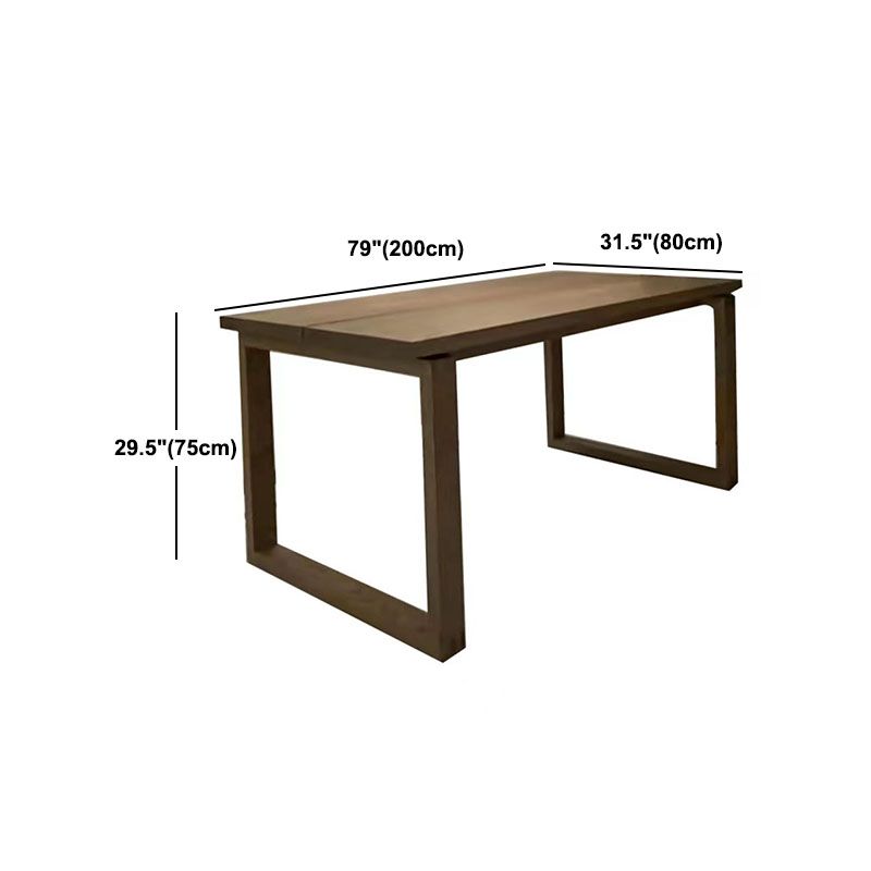 Simplicity Style Dining Room Table Brown Table for Home Kitchen