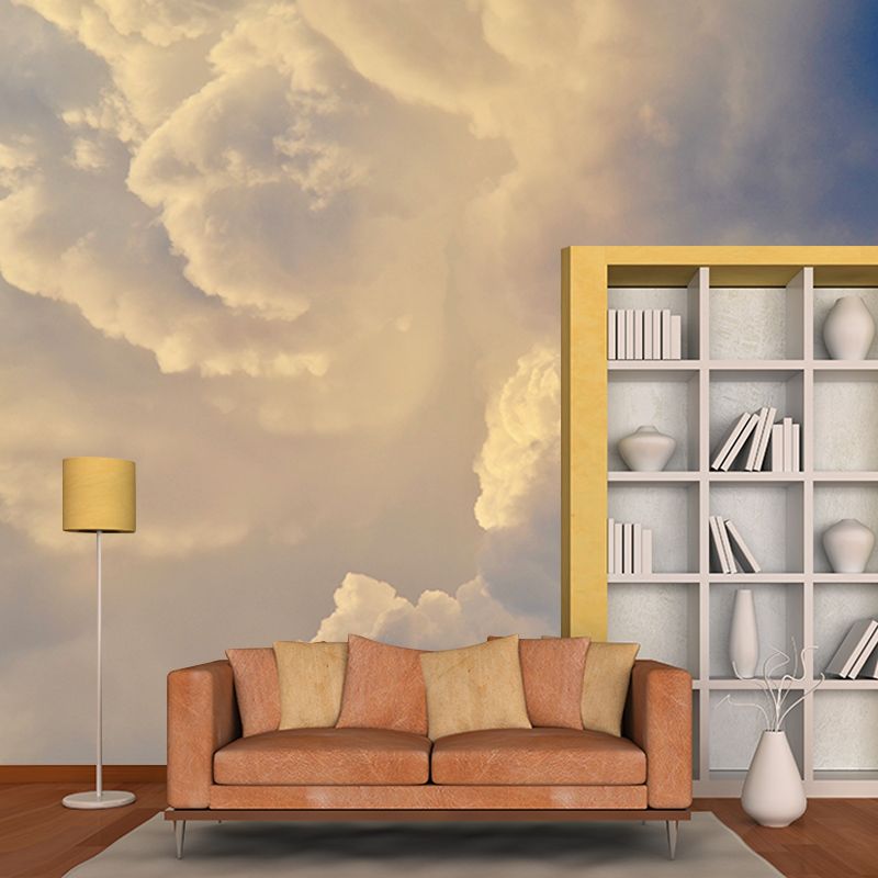 Heavy Cloud Cover Wall Mural Wallpaper Moisture Resistant Modern Bedroom Home Decor