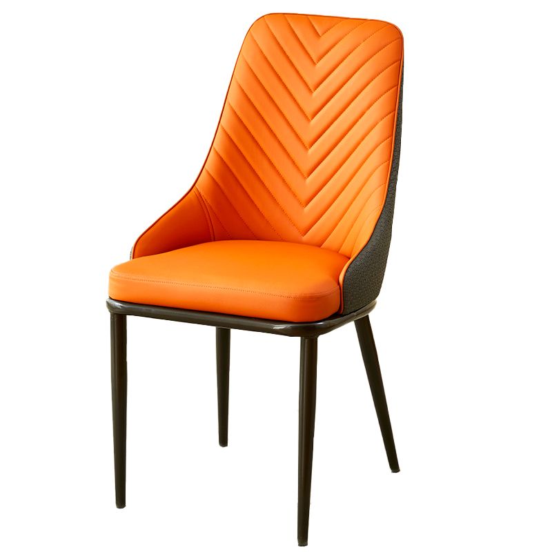 Kitchen Upholstered Dining Side Chair PU Leather Dining Chairs