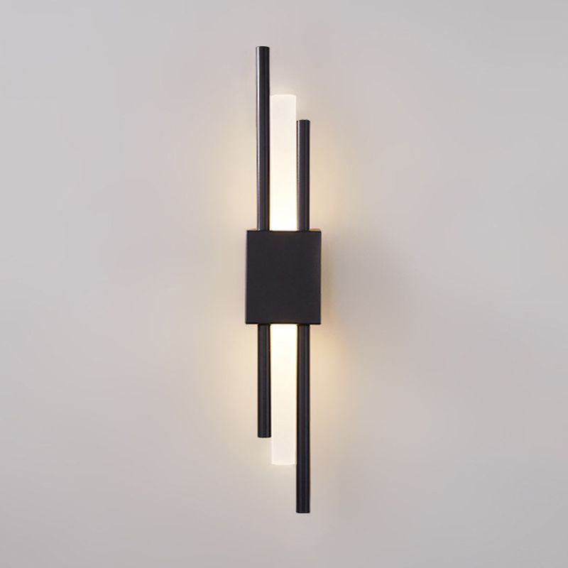 Postmodern Style Unique Shade Wall Sconce Copper 2 Light Sconces for Living Room