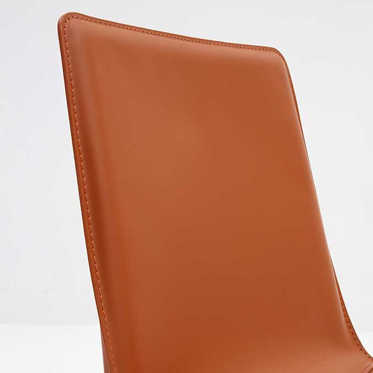 Sillas de comedor de cuero modernas Silla de comedor sin brazos para uso en restaurantes