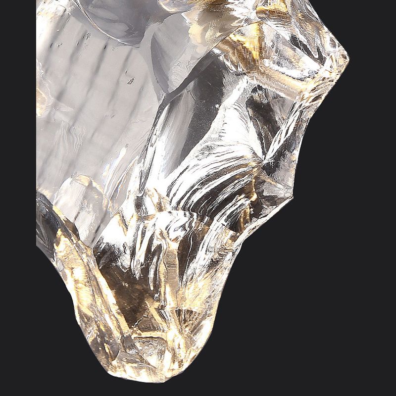 Luci a sospensione sospesa geometrica in stile lussuoso moderno leggero 1 kit di luce a sospensione leggera con tonalità di cristallo