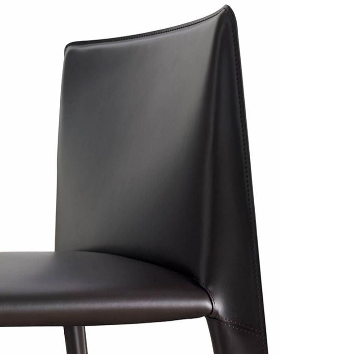 Silla lateral de estilo moderno para el hogar, silla tapizada de metal con respaldo sólido para comedor