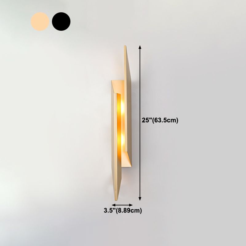 Postmodern Metal Wall Sconce 2 Head Wall Mounted Light Fixture for Bedroom