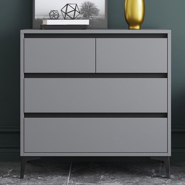 Contemporary Horizontal Double Dresser Wood Storage Chest Dresser for Bedroom