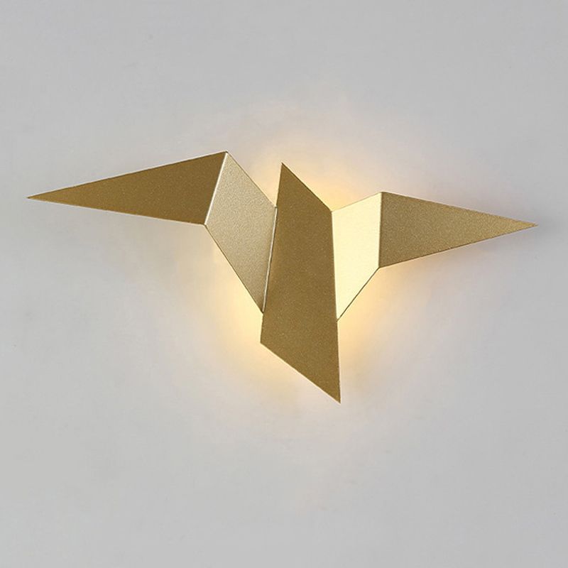 Estilo moderno de forma única mate de pared metal 1 iluminación de apliques de luz para sala de estar