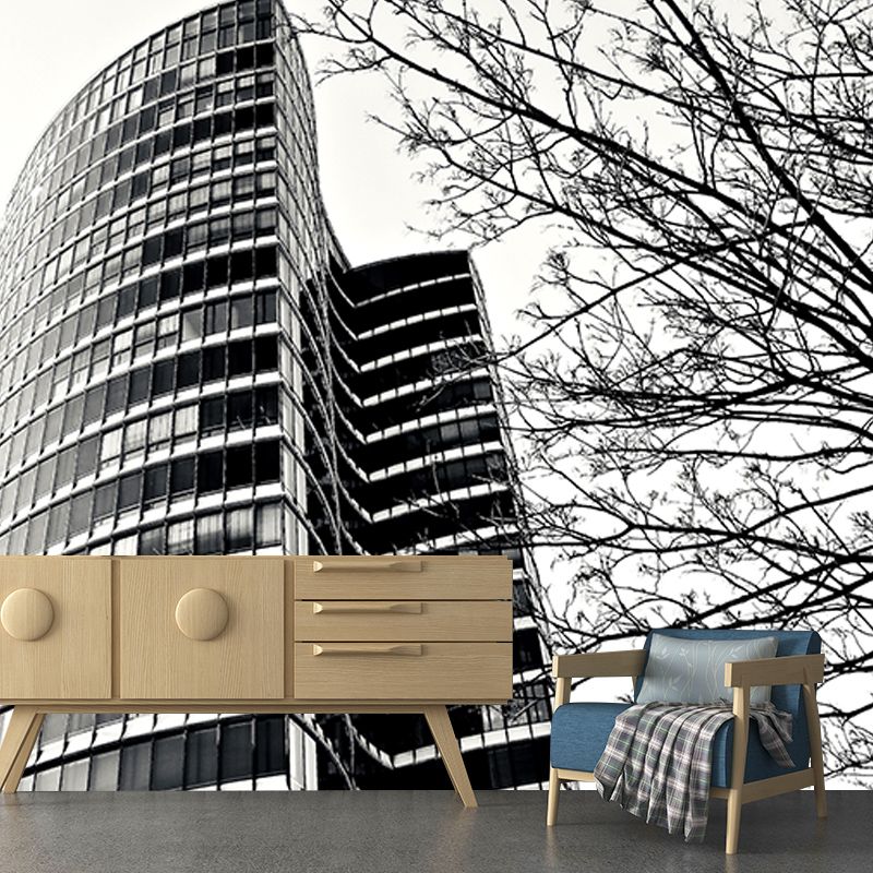 Architectural Wall Decals Moisture Resistant Mural Wallpaper for Meeting Room Decoration