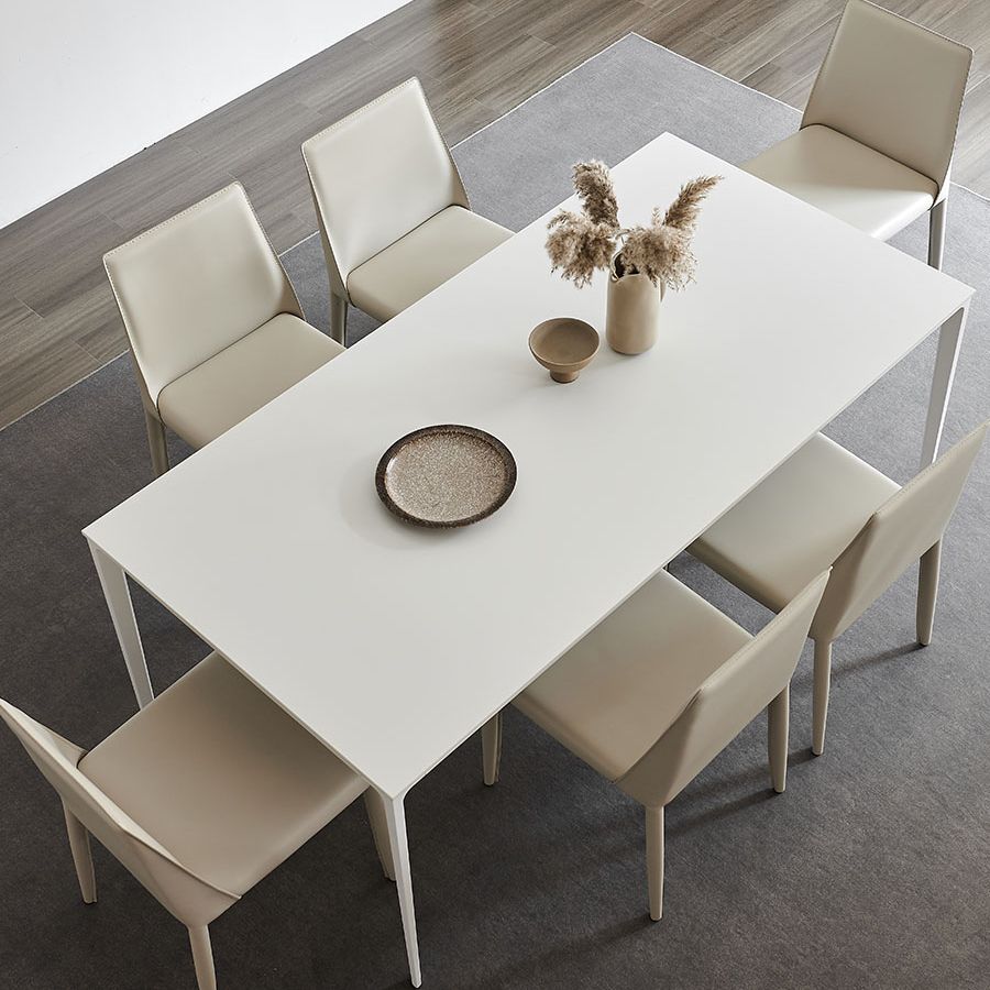 Modern Style Sintered Stone Dining Table Set 1/4/5/7 Pieces Dining Set for Home