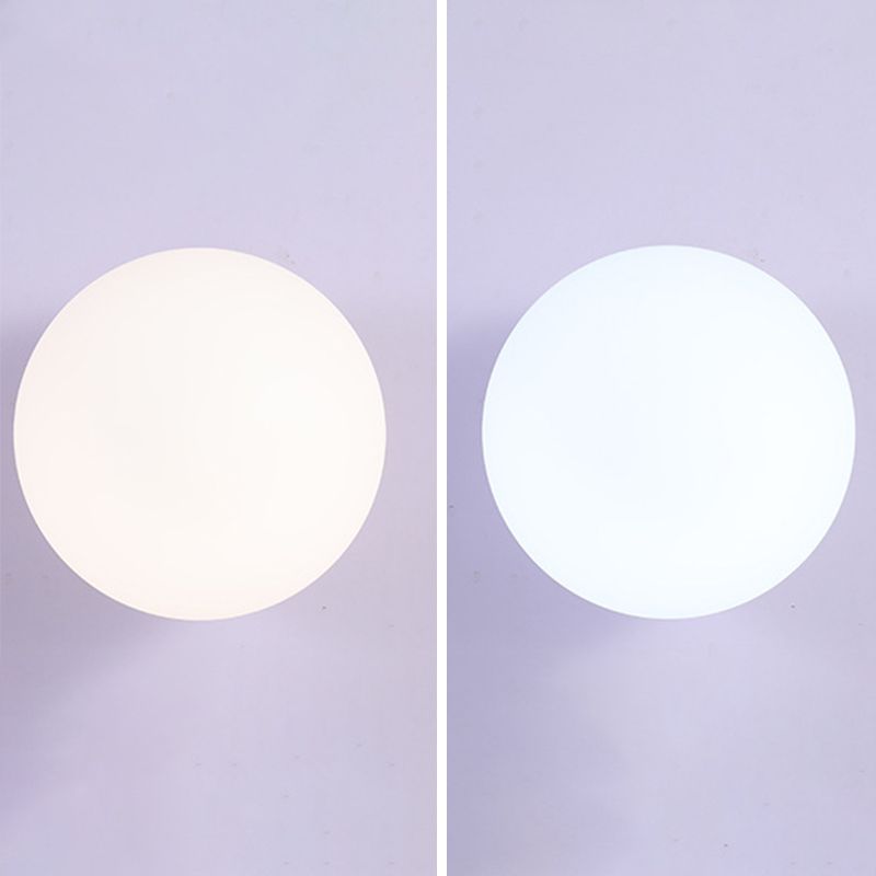 Moderne eenvoud glazen kogelwandlicht woonkamer wandlamp