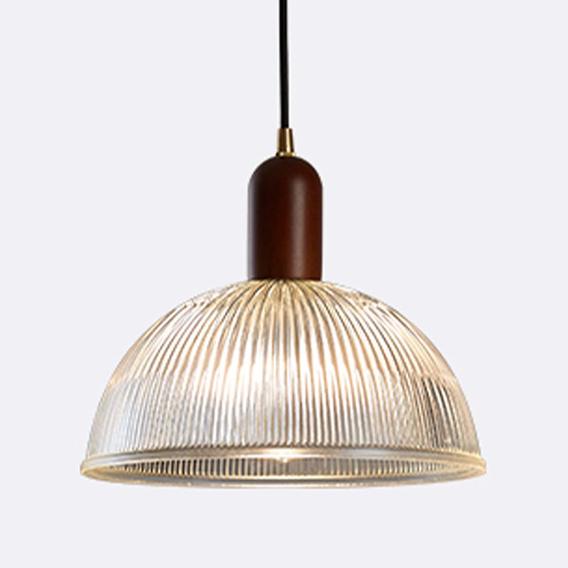 Japaner Stil hängend hängendes, geripptes Glas Einer heller Anhängerlampe für Schlafzimmer