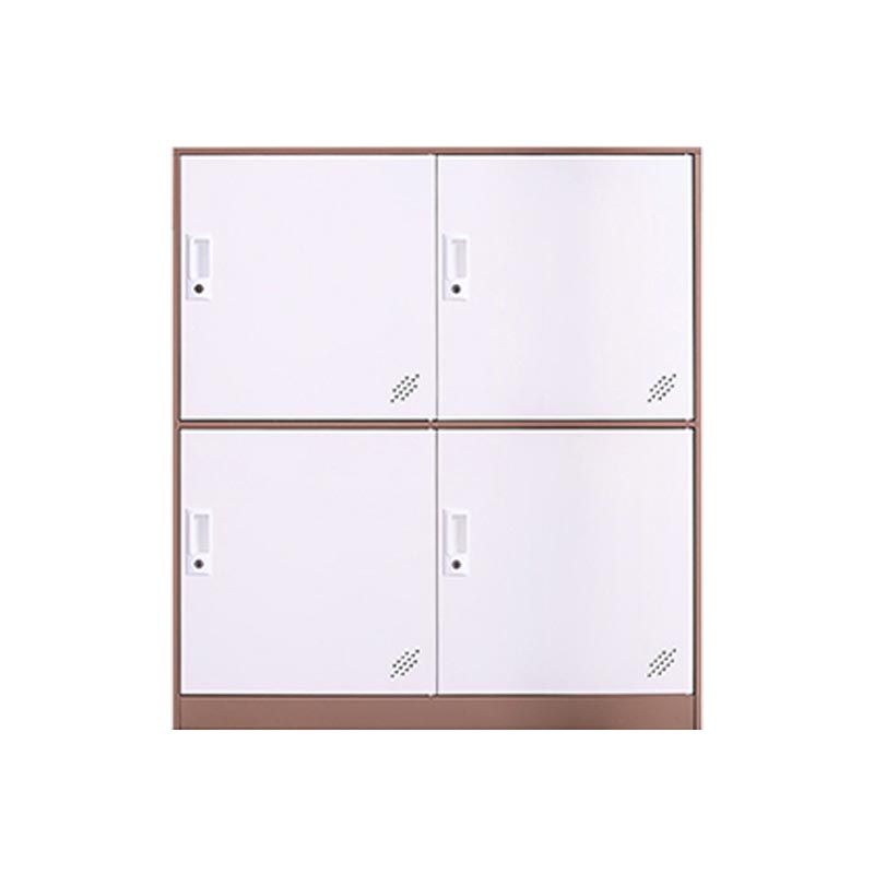 Non-Hanging Armoire Contemporary Metal Storage Cabinet for Home