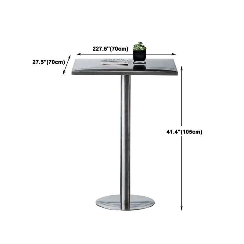 1/2/3/5 Pieces Industrial Bar Set Stainless Steel Bar Stool and Table Set