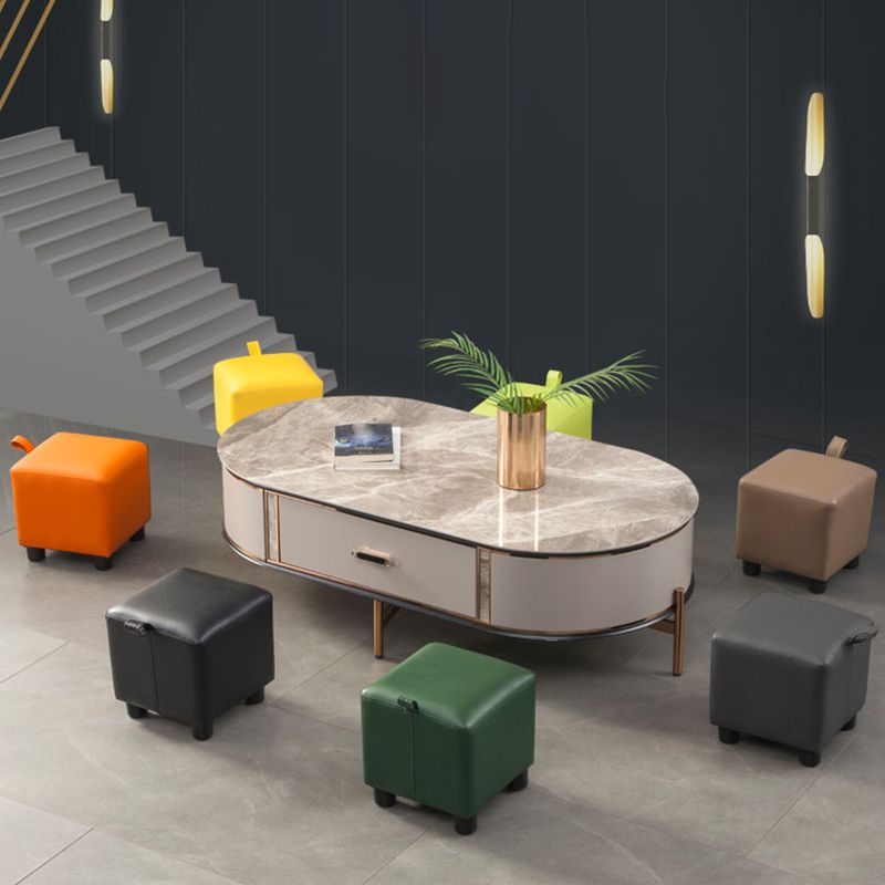 Faux Leather Standard Square Water Resistant Indoor Standard