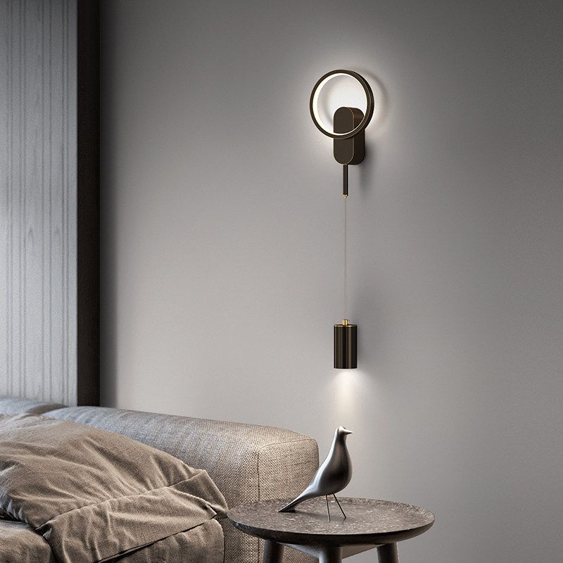 Einfachheit Wandleuchte leichte moderne Lesenlampe mit Metallschatten für Schlafzimmer