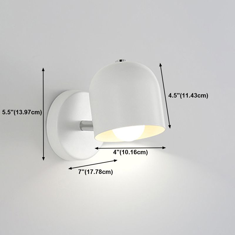 Geometric Metal Wall Sconce Modern Nordic Macaron Single Light Wall Mounted Light