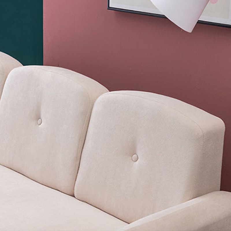 29.92" High Velvet Sofa Recessed Arm Sofa with 3-seater for Apartment