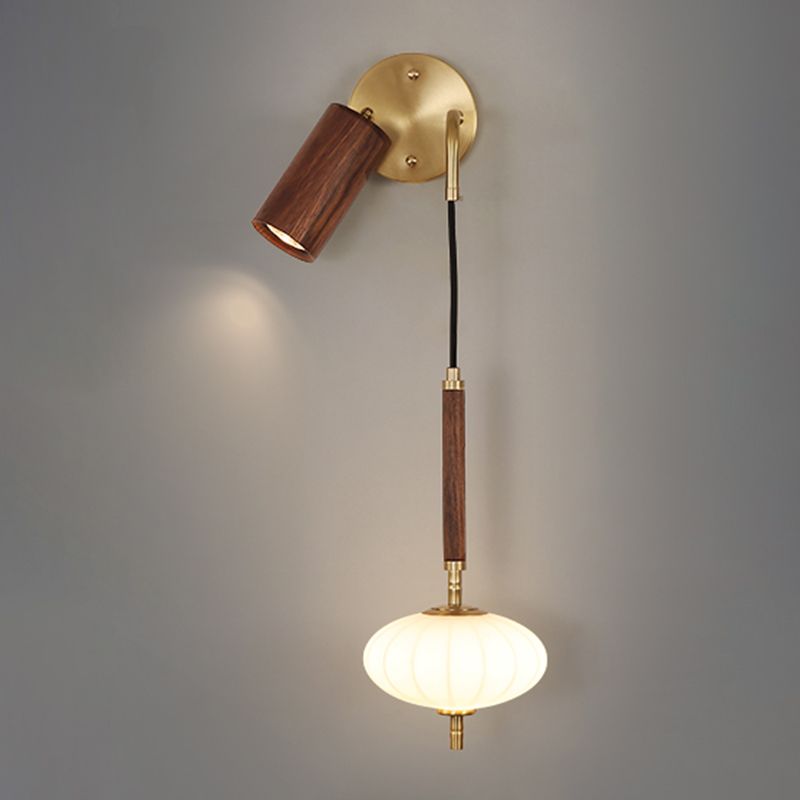 Modernism Wooden Wall Mounted Sconce Brown Wall Light for Foyer