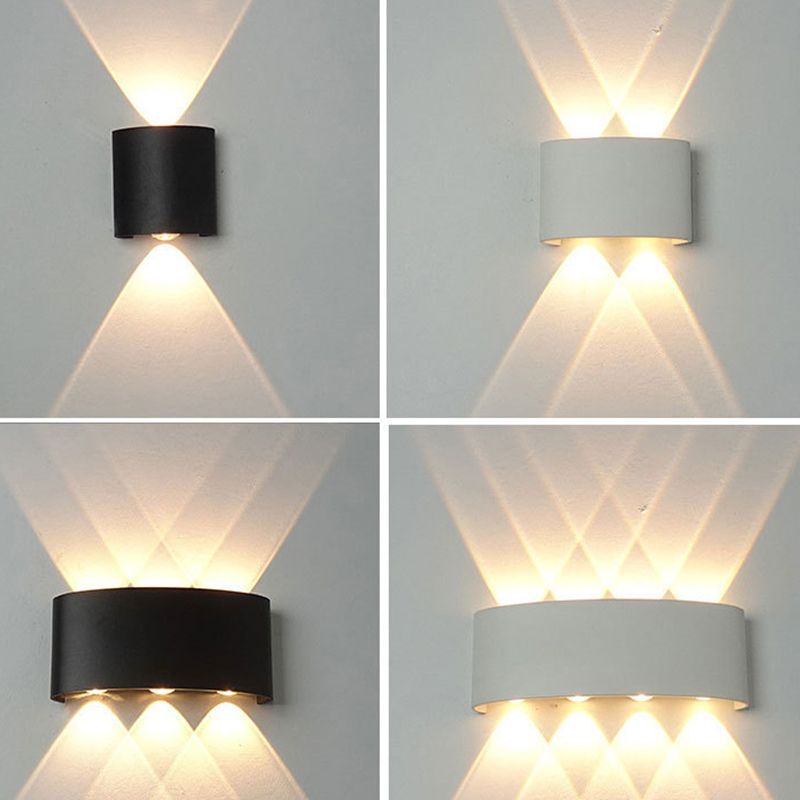 Multi-Light Geometric Wall Lighting Ideas Modern Style Metal Wall Mounted Light