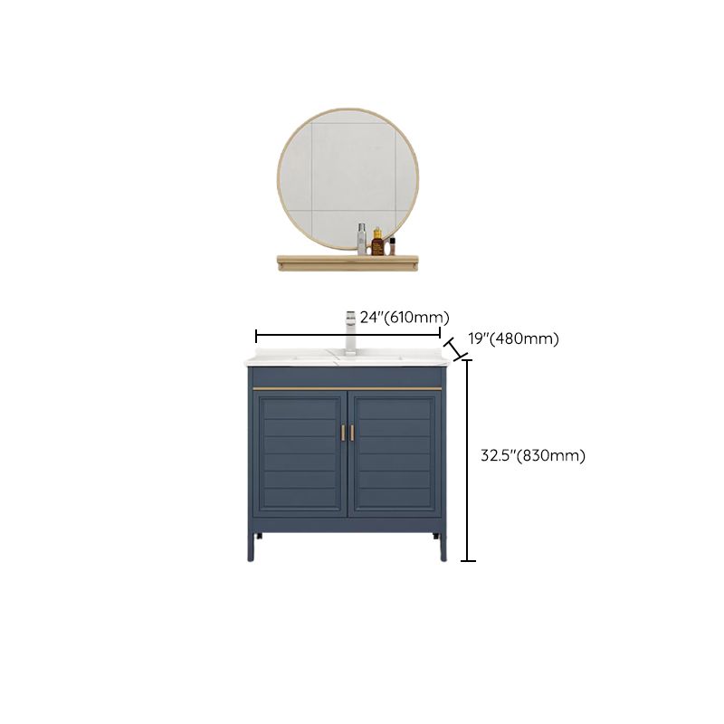 Modern Bathroom Vanity Freestanding 2 Doors Bathroom Vanity Set with Sink