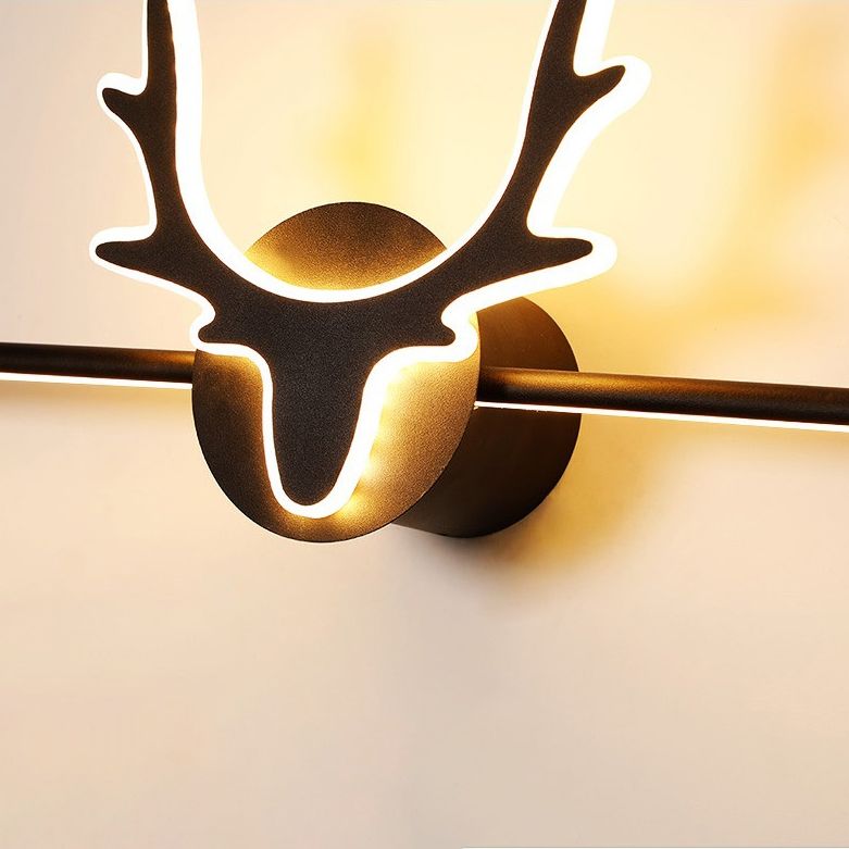 Antlers LED Mirror Front Light Modern Simple Vanity Light with Acrylic Shade for Bathroom