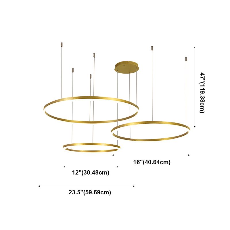 Modern Wrought Iron Hanging Ceiling Lights Tiered Pendant Chandelier for Living Room