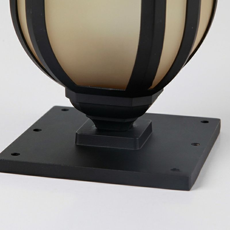 Modern Black Pillar Lamp Waterproof Outdoor Light for Garden