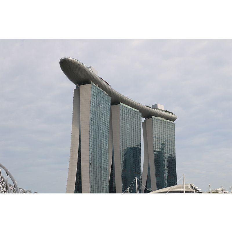 City Building Photo Mural for Office Meeting Room Decoration, Personalized Size Available