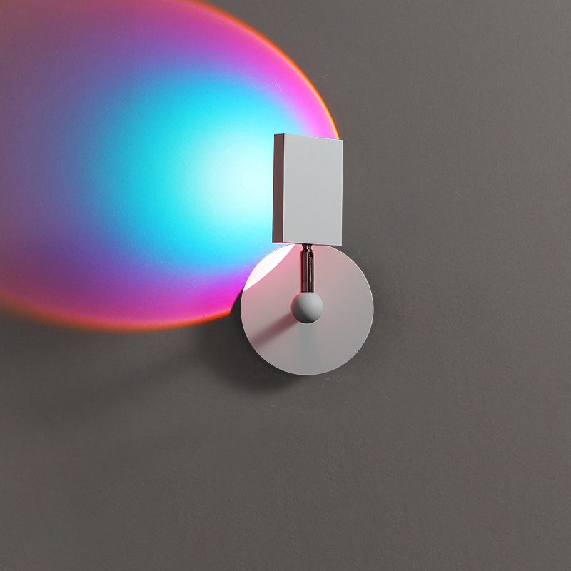Éclairage mural géométrique en métal Style contemporain 1 luminaire mural lumineux