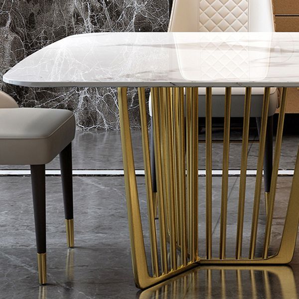Luxury Sintered Stone Top Dining Set Rectangle 1/4/5/7/9 Pieces Dining Room Table Set