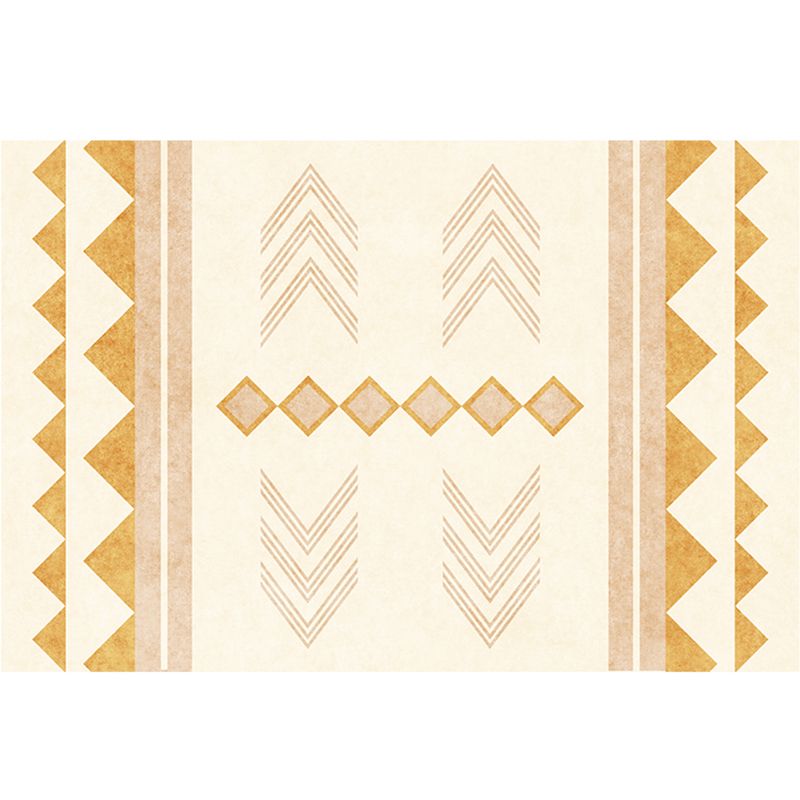 Tapis géométrique à l'ancien tapis à motif géométrique multi-coloré Polyster tapis intérieur non glipage machine à support