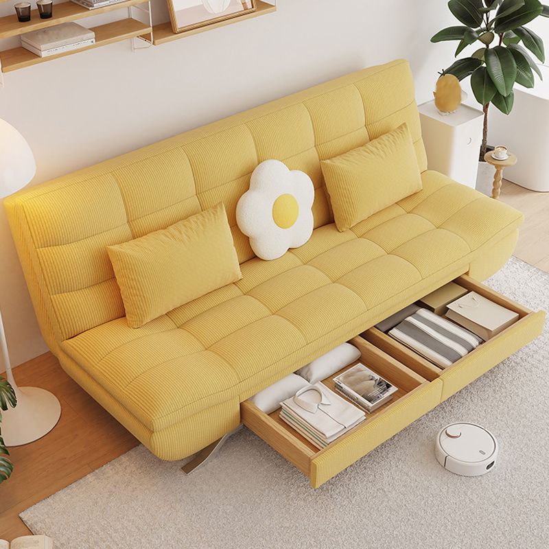 21" Wide Glam Sleeper Sofa Pillow Included Storage Sleeper Sofa