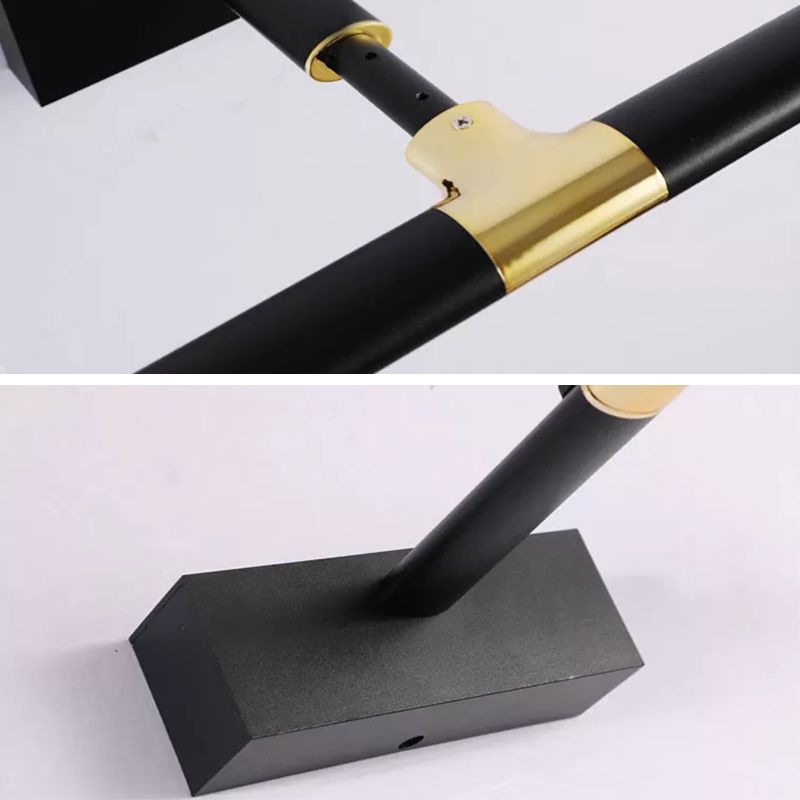 Elongated Vanity Light Fixtures Modern Simplicity Metallic Wall Mount Lamp for Bathroom