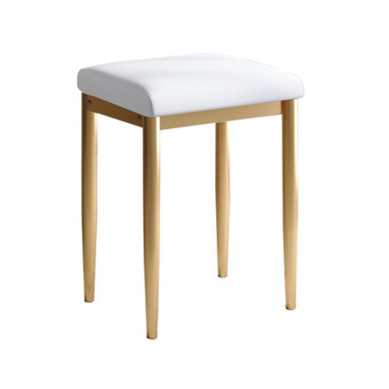 Leather Standard Stool Modern Style Simple Household Rectangular Stool