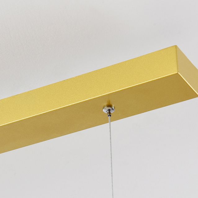 Linéaire forme d'îles lumières modernes metal 4 luminaires d'éclairage pendentif léger