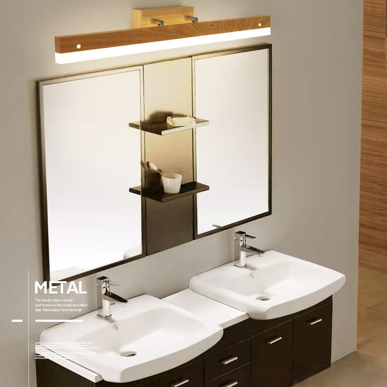 Applexion murale moderne LED LED BOIS LUMIÈRE MIRMOIR LEILLE