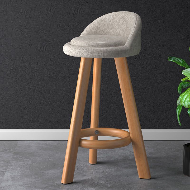 Contemporary Low Back Counter Stool Home Furniture with Footrest