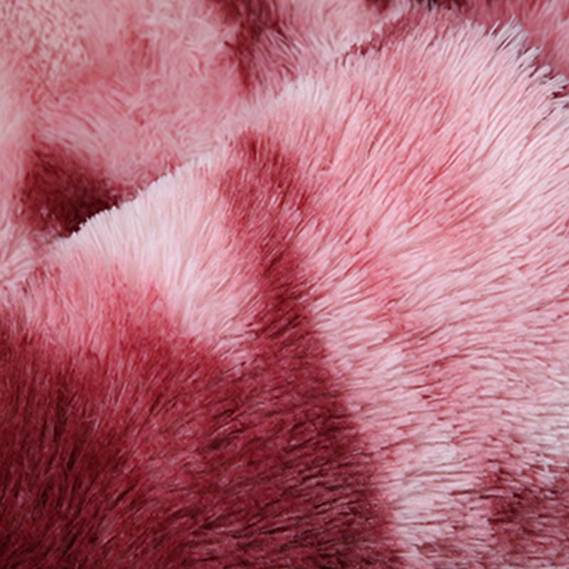 Creative Tie-dyed Rug Funky Shag Indoor Carpet Polyester Non-Slip Backing Rug for Home Decoration