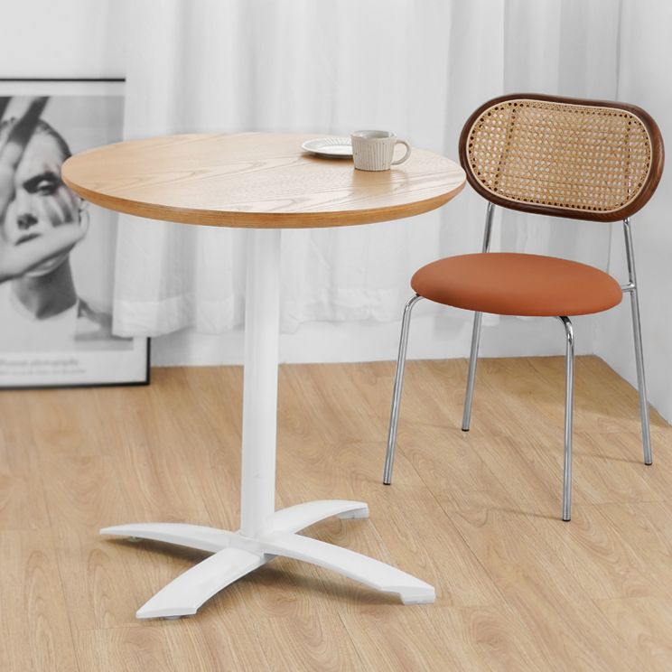 Tavolo da pranzo in legno solido rotondo Simplicity Style Dining Room Collection per interno