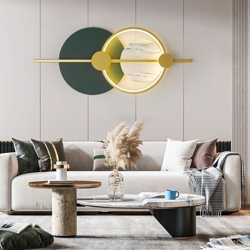 Sala de estar Fondo de pared Splique Nordic Style Circular LED Mural Wall Light