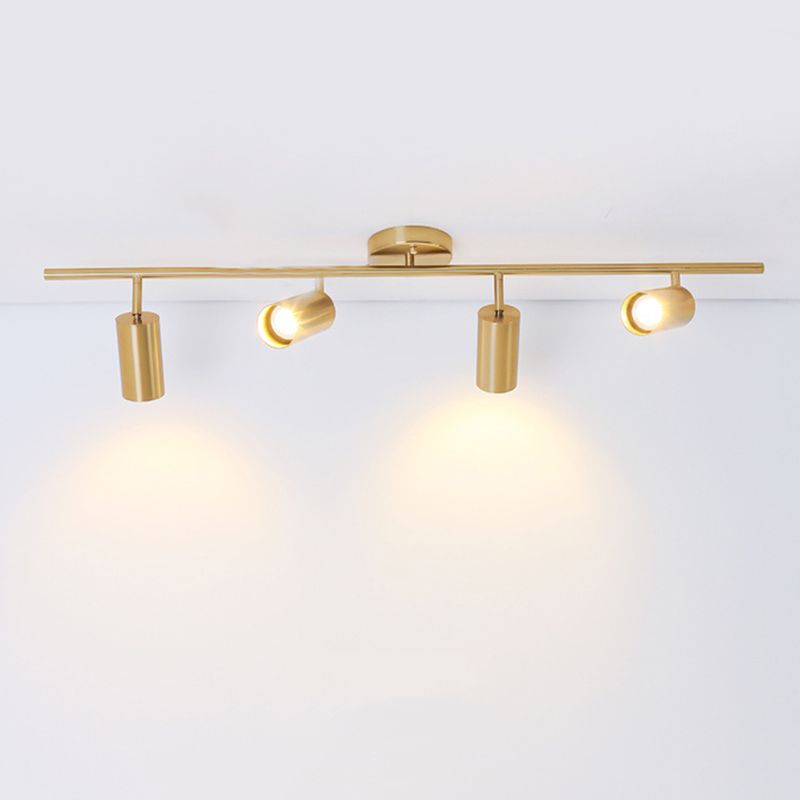 Postmodern Simplicity Cylinder Vanity Sconce Lights Brass Wall Mount Light Fixture for Bathroom