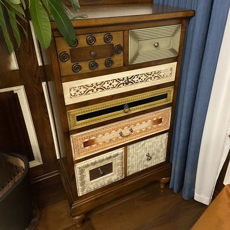 Mid-Century Design Rectangle Side Cabinet Wood Storage Cabinet