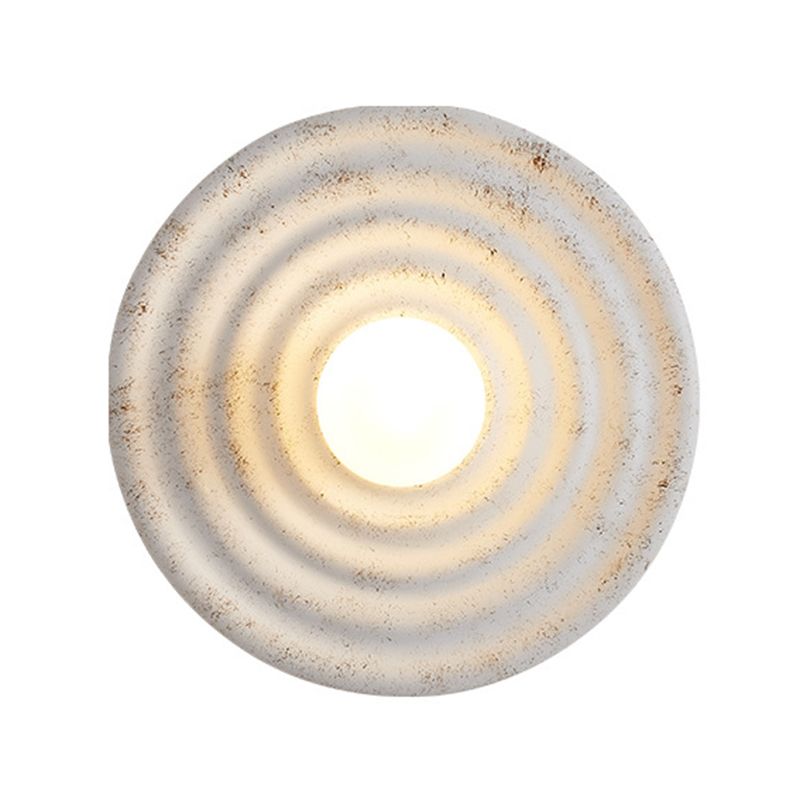 Industrial White Wall Light LED Flush Mount Wall Light for Foyer Home