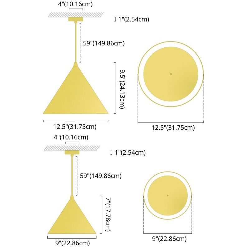 Postmoderner Minimalismus verjüngter Anhänger Licht Gold Metall 1-Licht-Anhängerbeleuchtung für Schlafzimmer