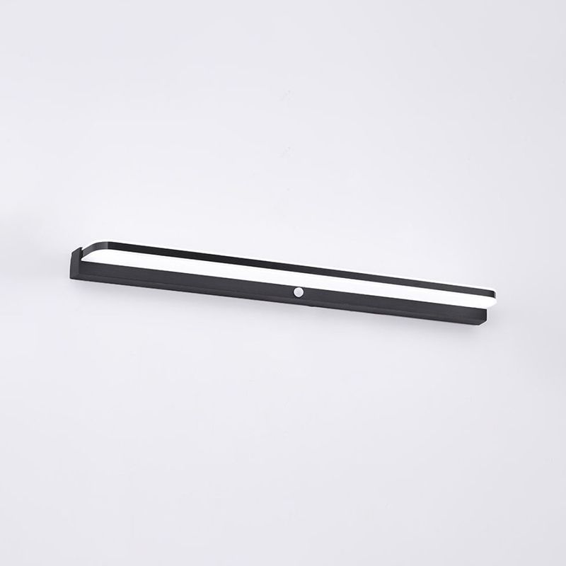 Linear Sconce Light Fixture Modern Style LED Metal Wall Mounted Light with Body Induction
