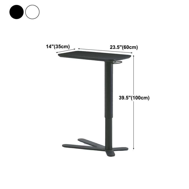 Industrial Metal Bar Table 23"x13" Rectangle Top Indoor Adjustable Height Bistro Table