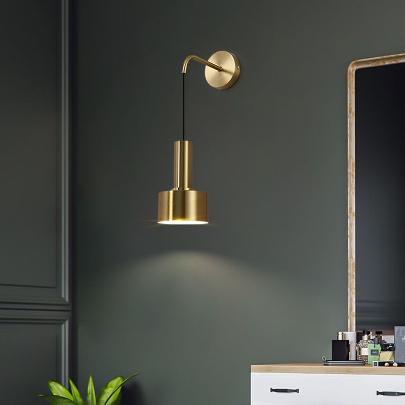 Éclairage mural de lecture en métal géométrique