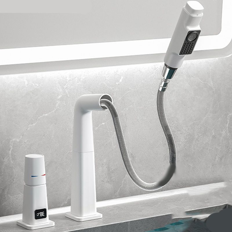 Modern Centerset Faucet Solid Color Single Hole Vessel Sink Bathroom Faucet