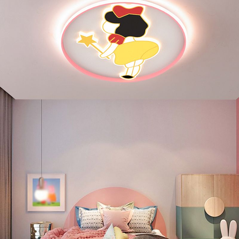 Lovely Cartoon Ceiling Light Modern Simple Style Flush Mount Light for Bedroom Living Room